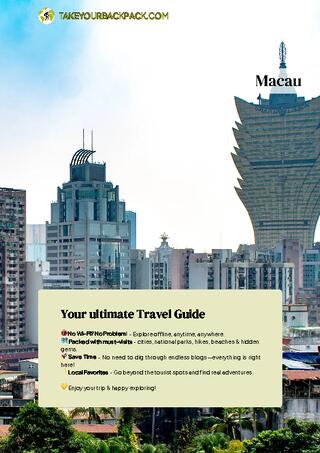 example page 0 from our offline Travel Guide for Macau