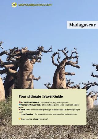 example page 0 from our offline Travel Guide for Madagascar