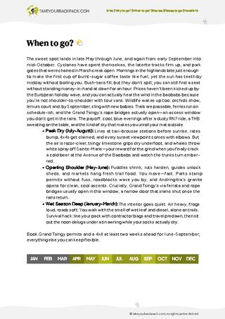 example page 1 from our offline Travel Guide for Madagascar