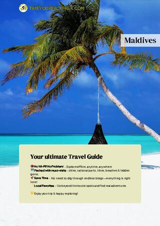 example page 0 from our offline Travel Guide for Maldives