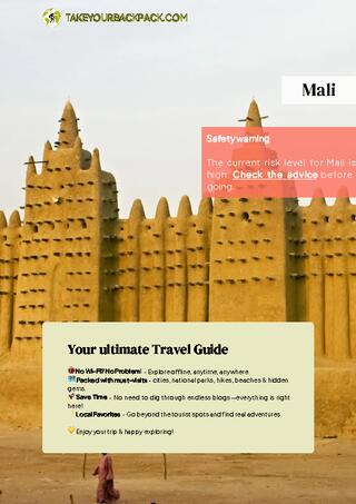 example page 0 from our offline Travel Guide for Mali