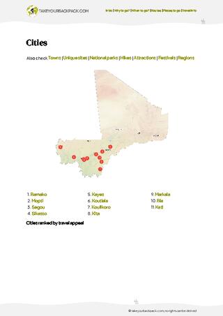 example page 4 from our offline Travel Guide for Mali