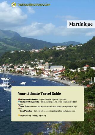 example page 0 from our offline Travel Guide for Martinique