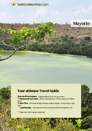 example page 0 from our offline Travel Guide for Mayotte