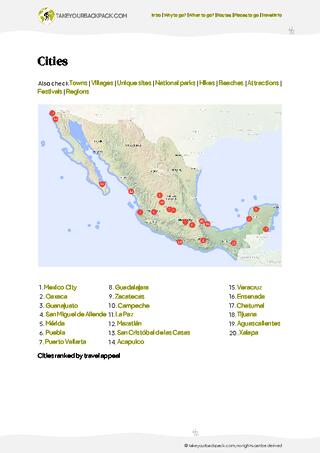 example page 4 from our offline Travel Guide for Mexico