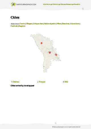 example page 4 from our offline Travel Guide for Moldova