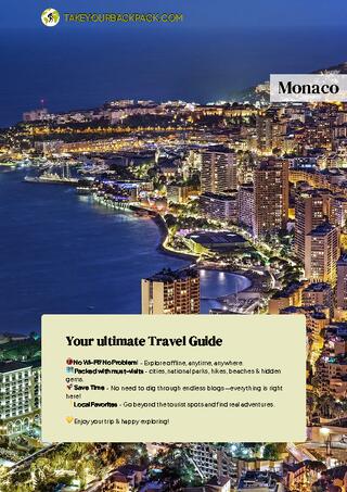 example page 0 from our offline Travel Guide for Monaco