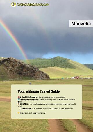 example page 0 from our offline Travel Guide for Mongolia