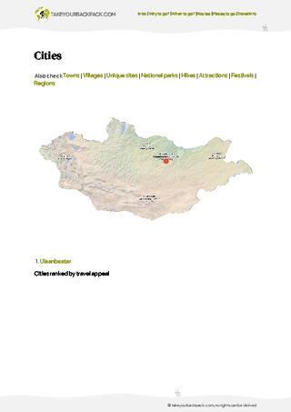 example page 4 from our offline Travel Guide for Mongolia