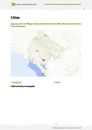 example page 4 from our offline Travel Guide for Montenegro