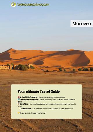 example page 0 from our offline Travel Guide for Morocco