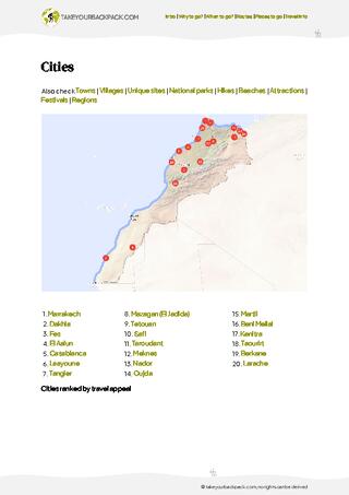 example page 4 from our offline Travel Guide for Morocco