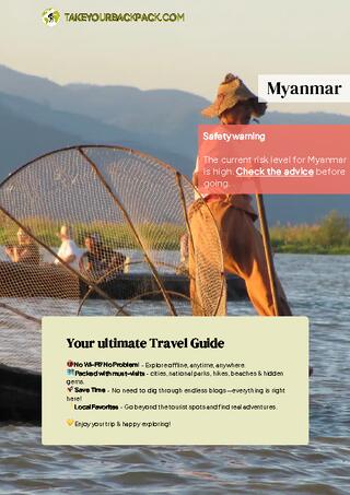 example page 0 from our offline Travel Guide for Myanmar