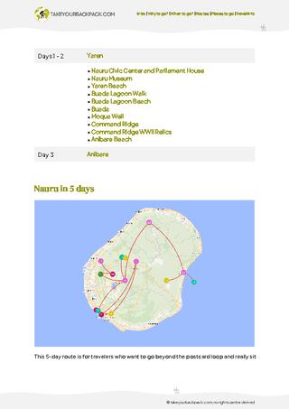 example page 2 from our offline Travel Guide for Nauru