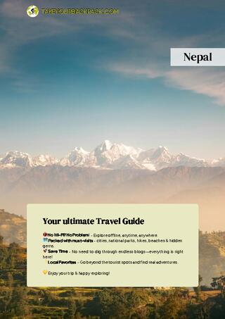 example page 0 from our offline Travel Guide for Nepal