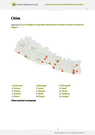 example page 4 from our offline Travel Guide for Nepal
