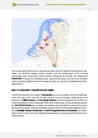 example page 2 from our offline Travel Guide for Netherlands