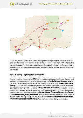 example page 2 from our offline Travel Guide for Niger