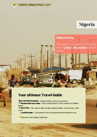 example page 0 from our offline Travel Guide for Nigeria