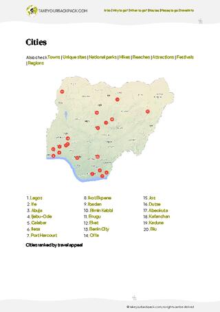 example page 4 from our offline Travel Guide for Nigeria