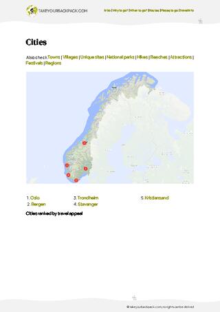 example page 4 from our offline Travel Guide for Norway