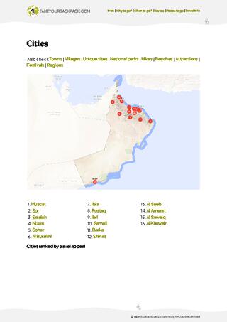 example page 4 from our offline Travel Guide for Oman