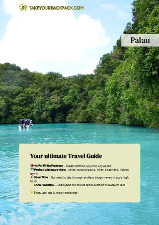 example page 0 from our offline Travel Guide for Palau