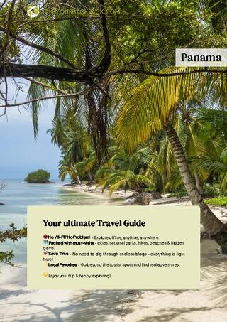example page 0 from our offline Travel Guide for Panama