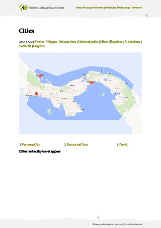 example page 4 from our offline Travel Guide for Panama