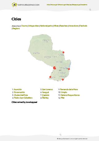 example page 4 from our offline Travel Guide for Paraguay