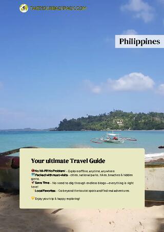 example page 0 from our offline Travel Guide for Philippines