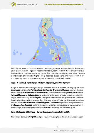 example page 2 from our offline Travel Guide for Philippines