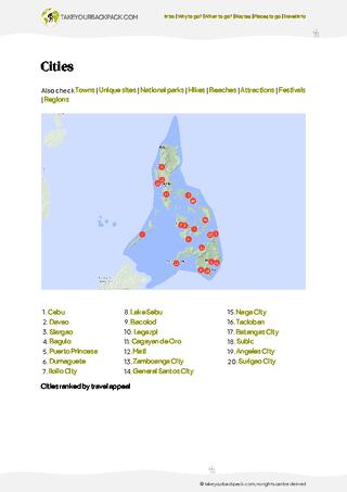 example page 4 from our offline Travel Guide for Philippines