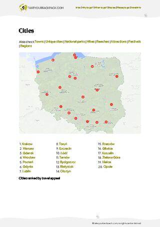 example page 4 from our offline Travel Guide for Poland
