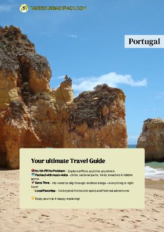example page 0 from our offline Travel Guide for Portugal