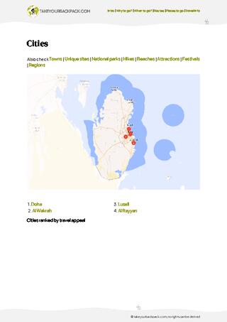 example page 4 from our offline Travel Guide for Qatar
