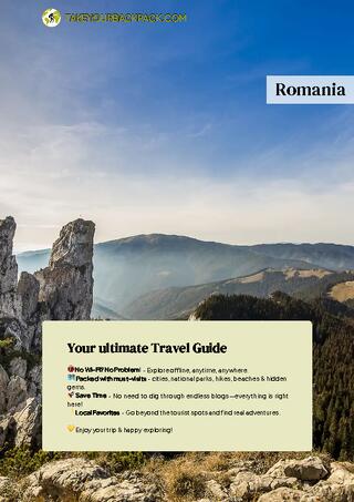 example page 0 from our offline Travel Guide for Romania
