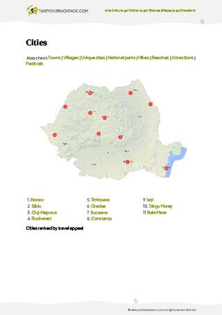 example page 4 from our offline Travel Guide for Romania