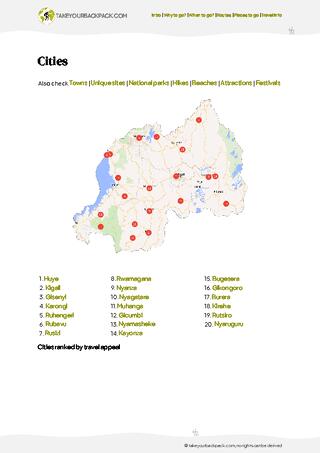 example page 4 from our offline Travel Guide for Rwanda