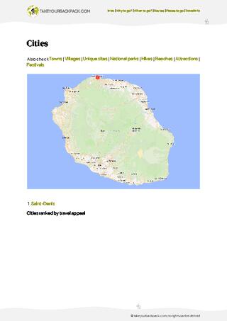 example page 4 from our offline Travel Guide for Réunion