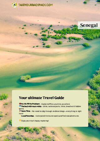 example page 0 from our offline Travel Guide for Senegal