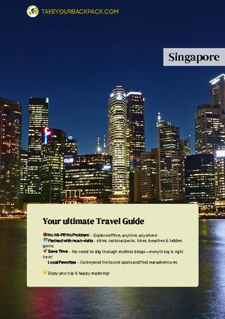 example page 0 from our offline Travel Guide for Singapore