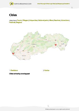 example page 4 from our offline Travel Guide for Slovakia