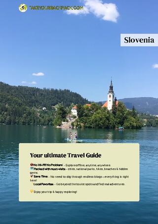 example page 0 from our offline Travel Guide for Slovenia