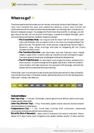 example page 1 from our offline Travel Guide for Somalia