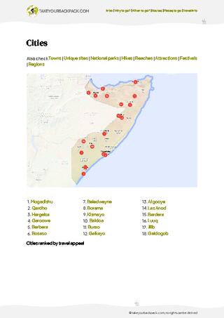 example page 4 from our offline Travel Guide for Somalia