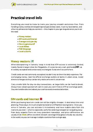 example page 5 from our offline Travel Guide for Somalia