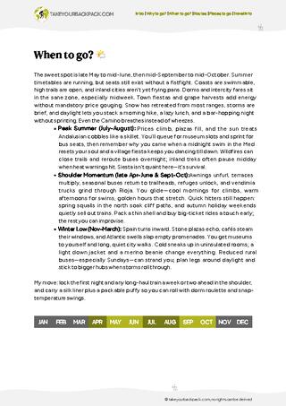 example page 1 from our offline Travel Guide for Spain
