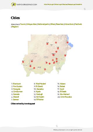 example page 4 from our offline Travel Guide for Sudan