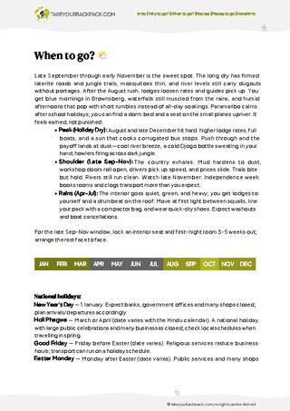 example page 1 from our offline Travel Guide for Suriname